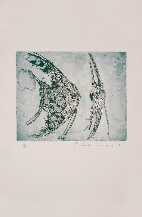 Photo de l’œuvre Sans titre (tirée de l’album « Bestiaire », 1961) de Richard Lacroix (Afficher en plein écran)
