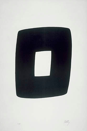 Photo de l’œuvre Black with White (de la série « Suite of Twenty-Seven Color Lithographs », 1964 - 1965) de Ellsworth Kelly (Afficher en plein écran)