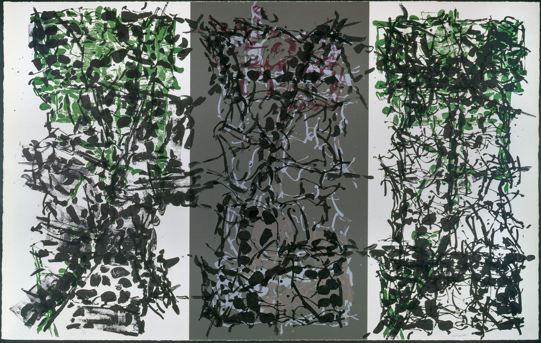 Photo de l’œuvre Triptyque gris de Jean-Paul Riopelle (Afficher en plein écran)