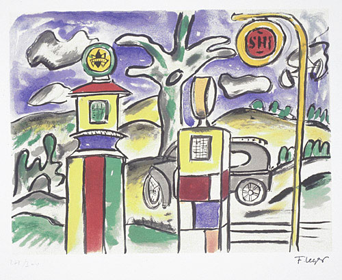 Photo de l’œuvre La Ville I de Fernand Léger (Afficher en plein écran)