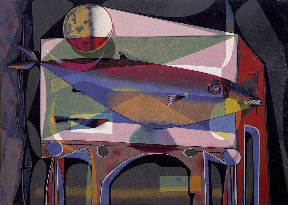 Photo de l’œuvre Nature morte au poisson de Jean Dallaire (Afficher en plein écran)
