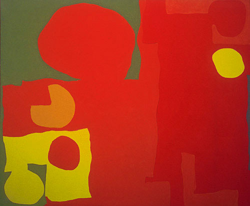 Photo de l’œuvre Emerald and Scarlet with Yellows de Patrick Heron (Afficher en plein écran)