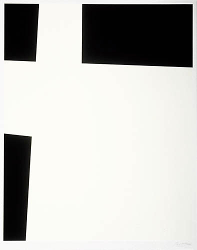 Photo de l’œuvre Triblanc (tirée de l’album « Noir/Blanc 1956 », 1956 - 1967) de Guido Molinari (Afficher en plein écran)