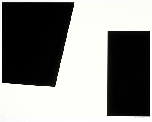 Photo de l’œuvre Diagonal noir (tirée de l’album « Noir/Blanc 1956 », 1956 - 1967) de Guido Molinari (Afficher en plein écran)