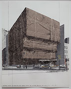 Photo de l’œuvre Whitney Museum of American Art, Packed, Project for New York (de la série « Some Not Realized Projects », 1971) de Christo & Jeanne-Claude