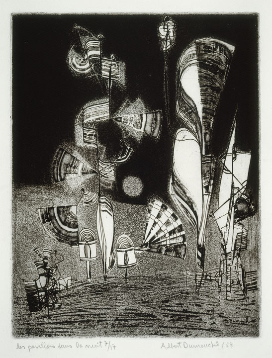 Photo de l’œuvre Les Pavillons dans la nuit de Albert Dumouchel (Afficher en plein écran)