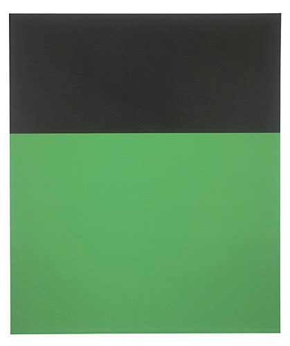 Photo de l’œuvre Black / Green II de Ellsworth Kelly (Afficher en plein écran)
