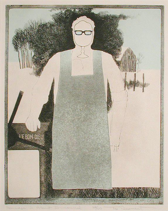 Photo de l’œuvre Hommage à Albert Dumouchel (tirée de l’album « Hommage à Albert Dumouchel », 1972) de Tib Beament (Afficher en plein écran)
