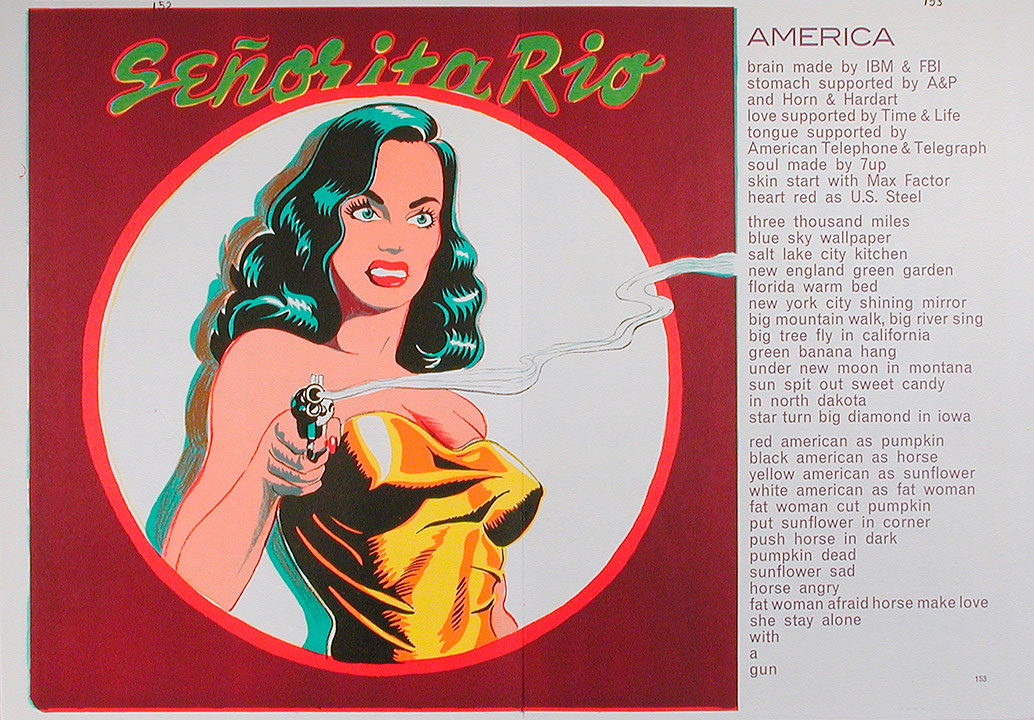 Photo de l’œuvre Sénorita Rio (tirée de l’album « 1 ¢ Life », 1964) de Mel Ramos (Afficher en plein écran)
