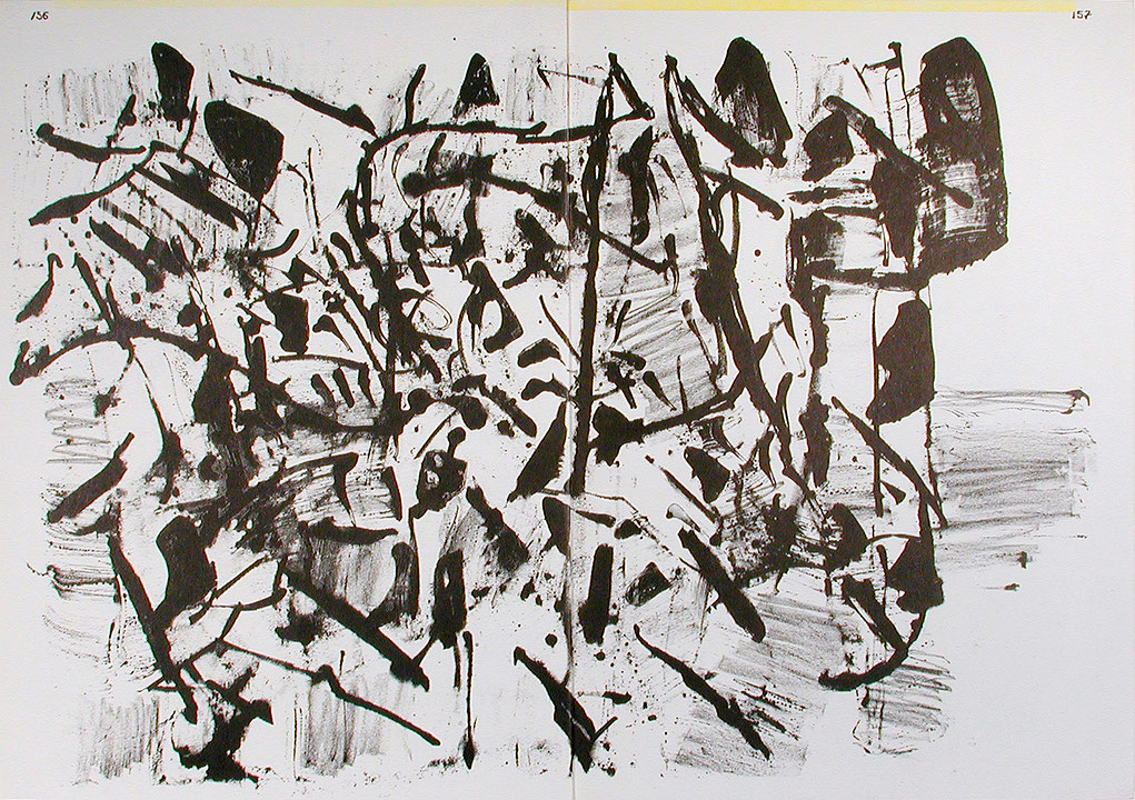 Photo de l’œuvre Sans titre (tirée de l’album « 1 ¢ Life », 1964) de Jean-Paul Riopelle (Afficher en plein écran)