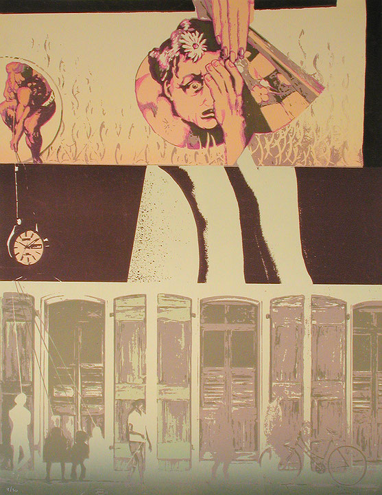 Photo de l’œuvre L’Œil surgit (tirée de l’album « Migrations », 1978) de Gaston Petit (Afficher en plein écran)
