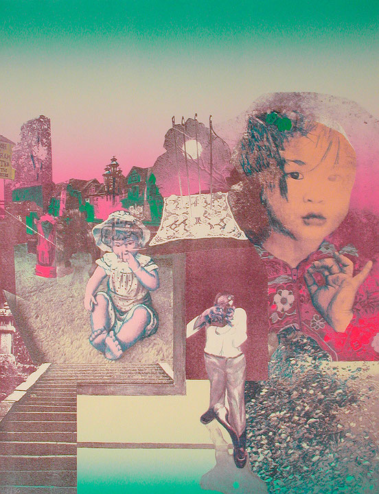 Photo de l’œuvre Le Piège des ukiyo-é (tirée de l’album « Migrations », 1978) de Gaston Petit (Afficher en plein écran)