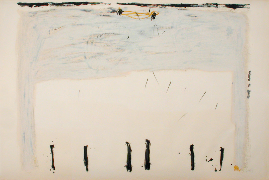 Photo de l’œuvre Verticale en bas de Antoni Tàpies (Afficher en plein écran)