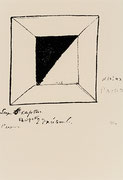 Photo de l’œuvre Arrière-scène, acte II, scène 5 (tirée de l’album « Sieg über die Sonne », 1913) de Kasimir Malevich