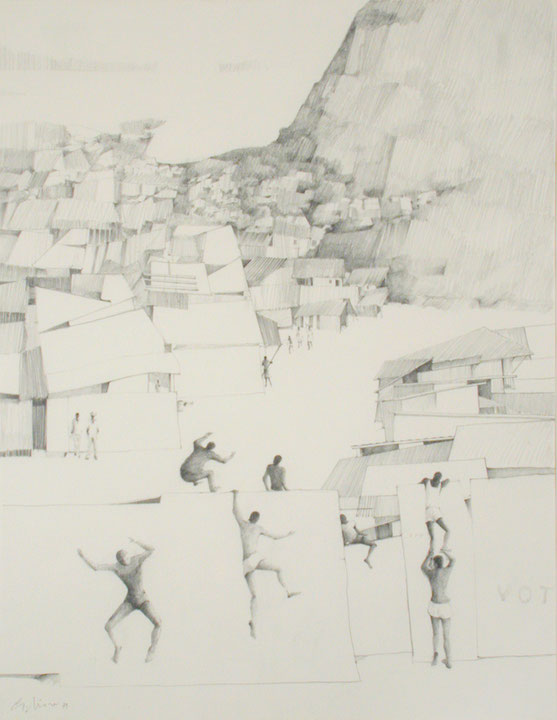 Photo de l’œuvre Cathédrales de notre temps, les bidonvilles de Giuseppe Fiore (Afficher en plein écran)
