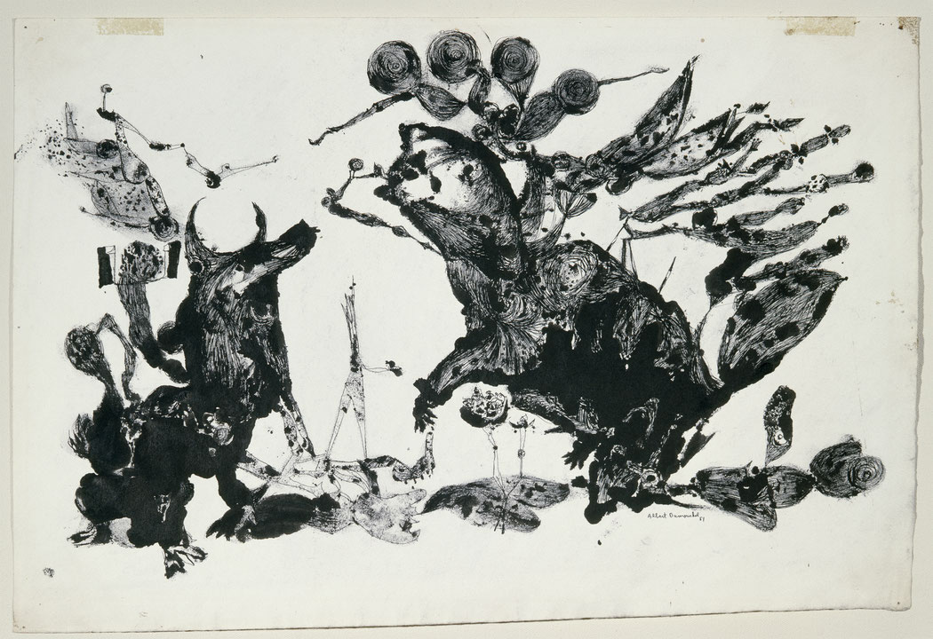 Photo de l’œuvre Les Chevaux embrasés de Albert Dumouchel (Afficher en plein écran)