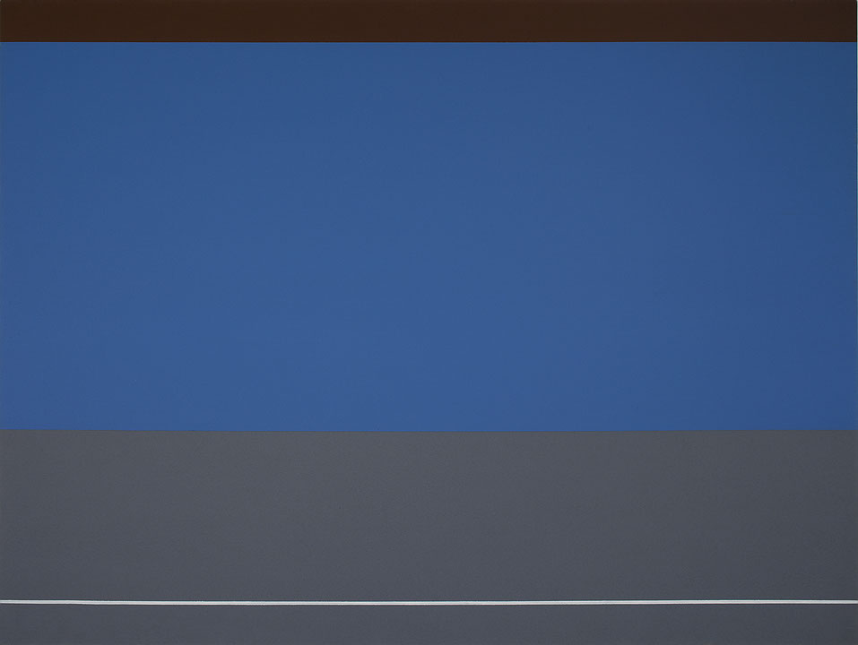 Photo de l’œuvre Brun, bleu, gris de Yves Gaucher (Afficher en plein écran)