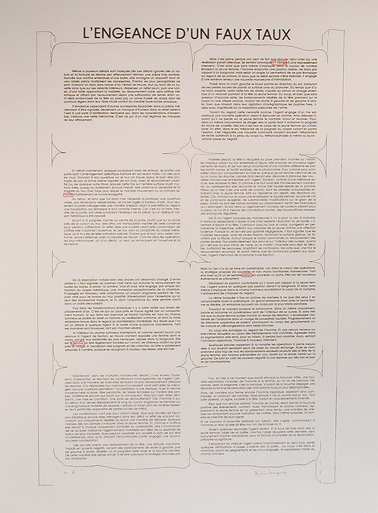 Photo de l’œuvre L’Engeance d’un faux taux (tirée de l’album « La Boîte », 1981) de Ghislain Bourque (Afficher en plein écran)