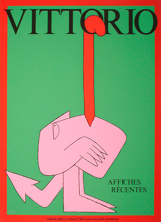 Photo de l’œuvre Vittorio, affiches récentes, galerie Gilles Corbeil de Vittorio (Afficher en plein écran)