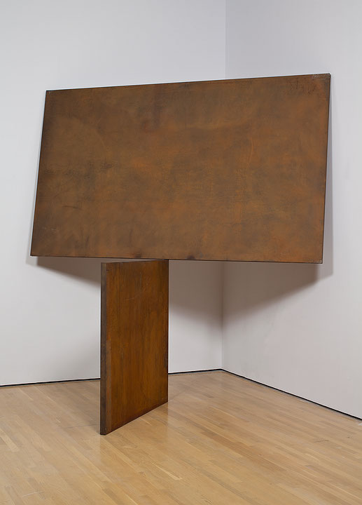 Photo de l’œuvre Two Plate Prop de Richard Serra (Afficher en plein écran)