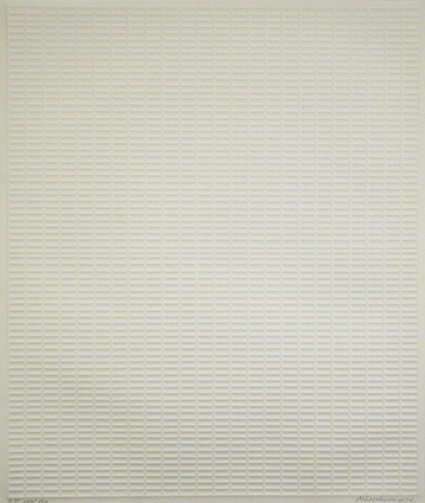 Photo de l’œuvre Gesprägte Struckturen de Jan Schoonhoven (Afficher en plein écran)