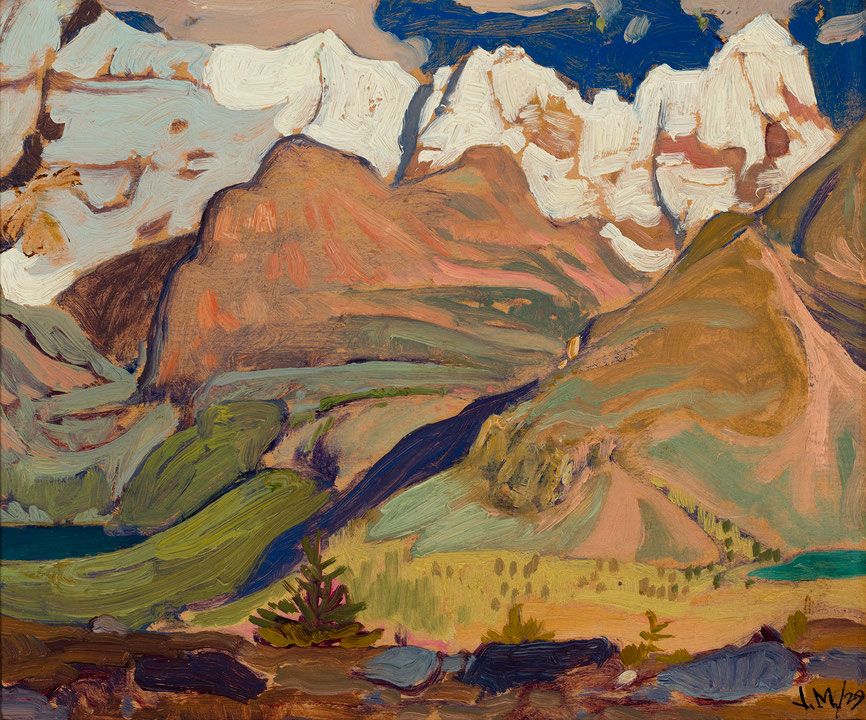 Photo de l’œuvre Peaks of Lake O’Hara de James Edward Hervey MacDonald (Afficher en plein écran)
