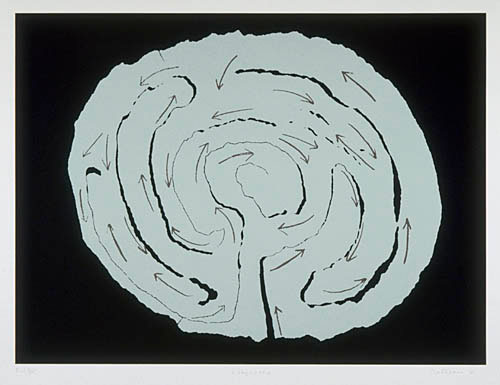 Photo de l’œuvre Labyrinthe (tirée de l’album « Corridart 1976 - », 1982) de Françoise Sullivan (Afficher en plein écran)