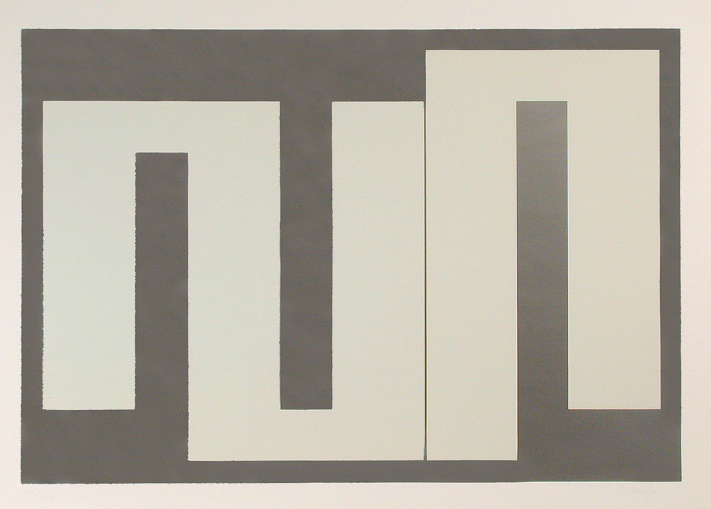 Photo de l’œuvre Méandres gris argent de Julije Knifer (Afficher en plein écran)