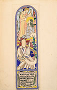 Photo de l’œuvre Projet de vitrail : L’Annonce à Marie (avec le prophète Isaïe) de Paul-Émile Borduas