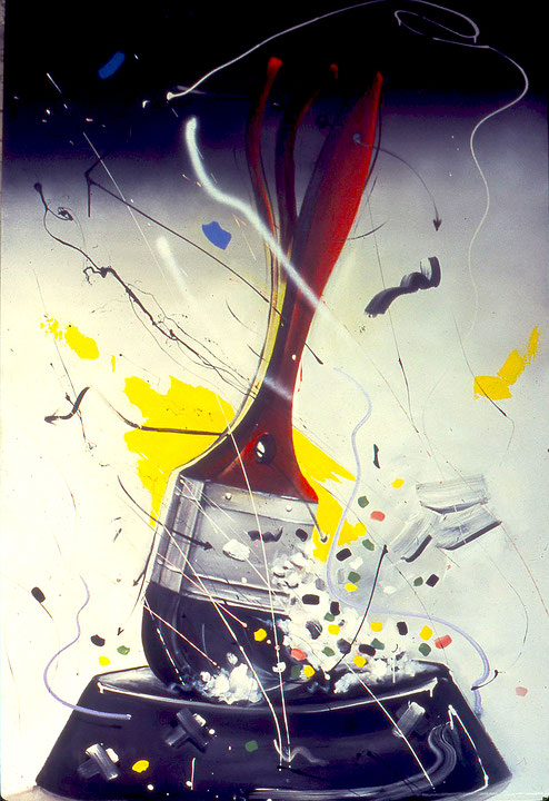 Photo de l’œuvre Le pinceau de peintre de Robert Desautels (Afficher en plein écran)