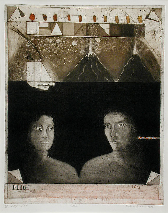 Photo de l’œuvre The Four Elements - Fire (de la série « The Four Elements: Fire Water, Earth, Air », 1983 - 1984) de Colleen Graham (Afficher en plein écran)