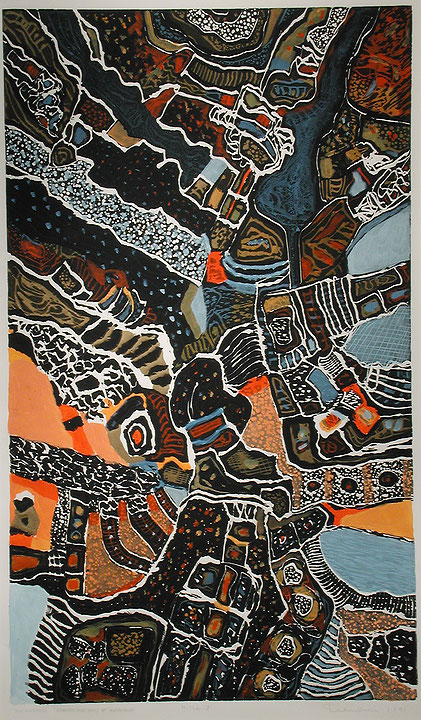 Photo de l’œuvre Mitla 1 de René Derouin (Afficher en plein écran)