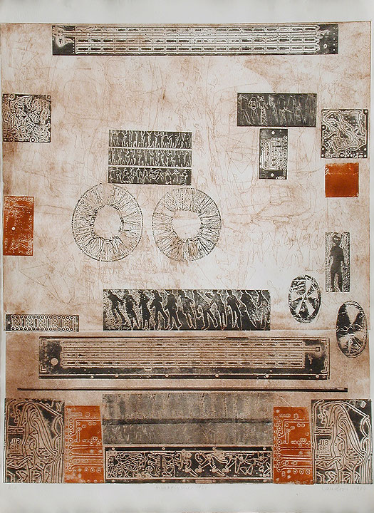 Photo de l’œuvre Hiéroglyphes de Eva Landori (Afficher en plein écran)