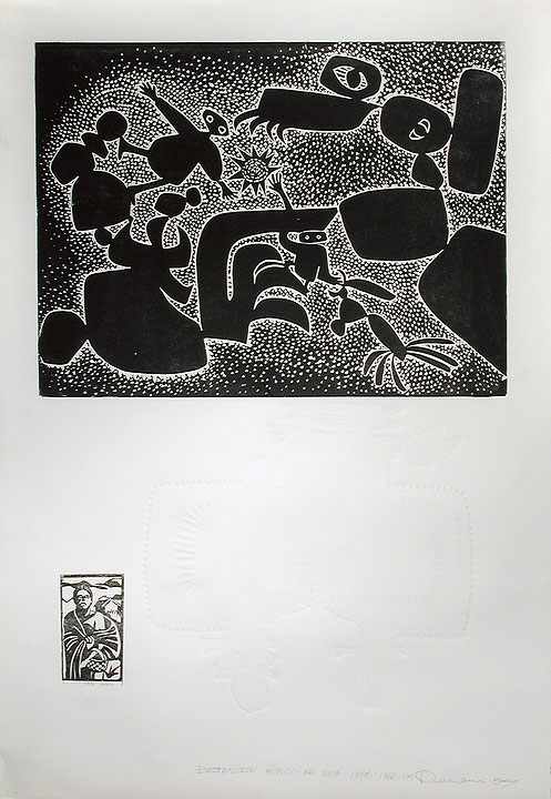 Photo de l’œuvre Between Mexico and North, 1956-1966-1984 de René Derouin (Afficher en plein écran)
