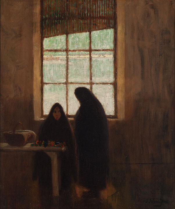Photo de l’œuvre Deux femmes de Caughnawaga de John Young Johnstone (Afficher en plein écran)