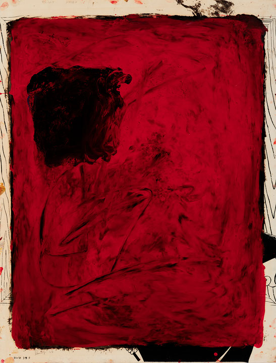 Photo de l’œuvre Espace rouge (à la tache) de Serge Lemoyne (Afficher en plein écran)