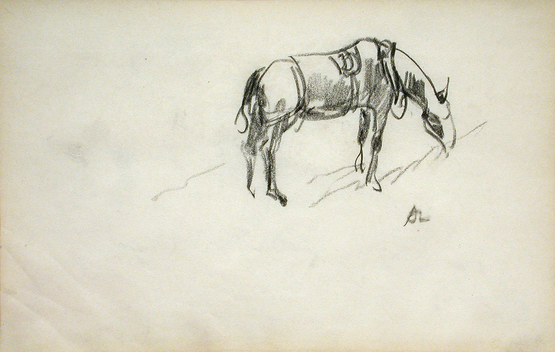 Photo de l’œuvre Grazing Horse de Arthur Lismer (Afficher en plein écran)