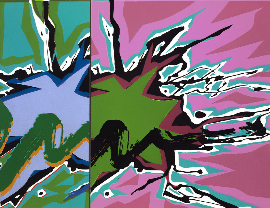 Photo de l’œuvre [Vert, bleu, rouge, vert] de Jacques Hurtubise (Afficher en plein écran)