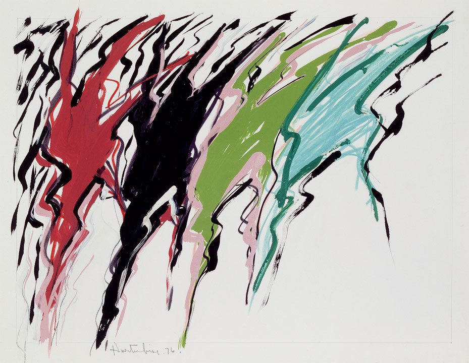 Photo de l’œuvre [Rose, noir, vert, turquoise] de Jacques Hurtubise (Afficher en plein écran)