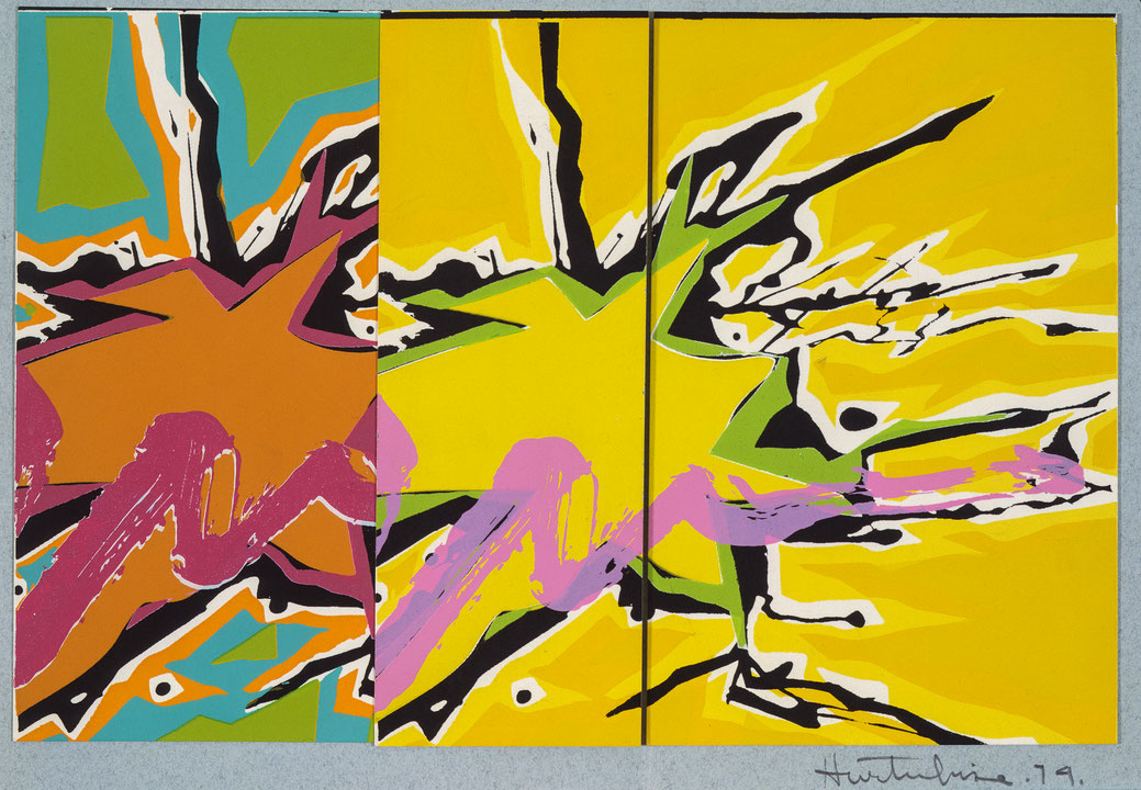 Photo de l’œuvre [Orange, jaune, vert] de Jacques Hurtubise (Afficher en plein écran)