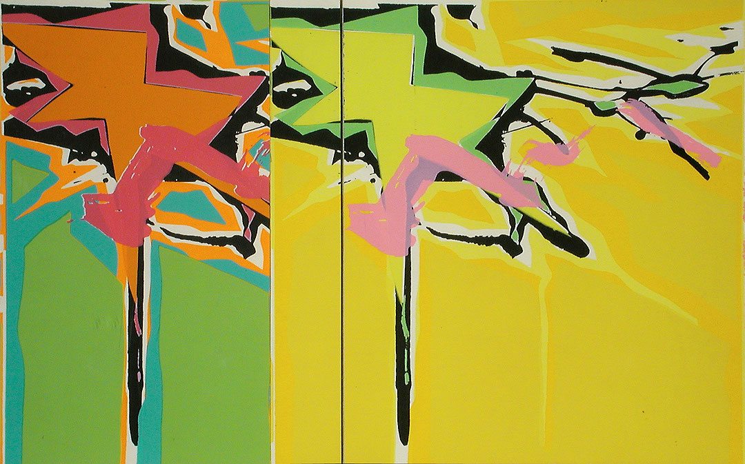 Photo de l’œuvre [Vert, orange, jaune] de Jacques Hurtubise (Afficher en plein écran)