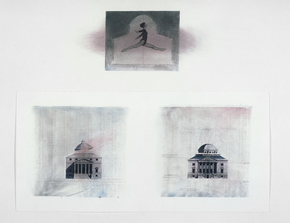 Photo de l’œuvre Série bleue no 6, danseuse de palais de Dominique Blain (Afficher en plein écran)