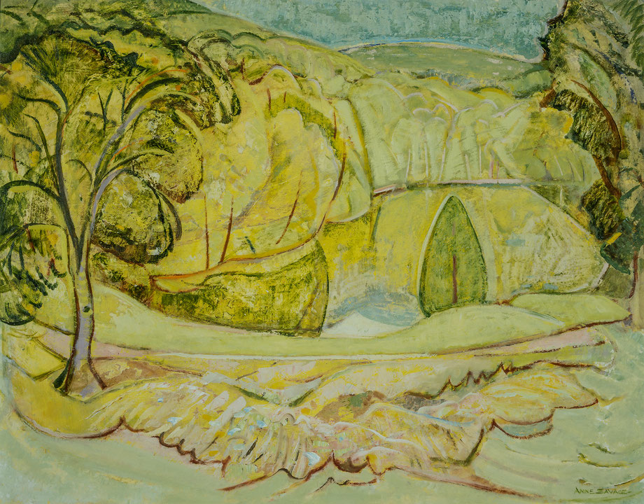 Photo de l’œuvre Yellow Days, Lake Wonish de Anne Savage (Afficher en plein écran)