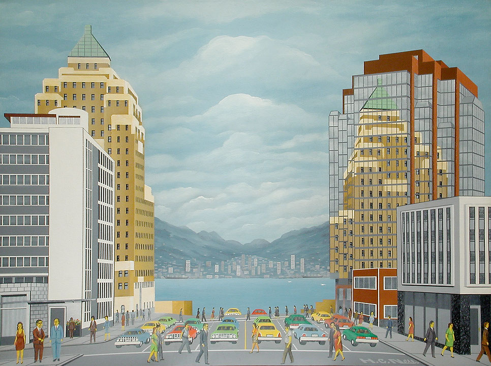 Photo de l’œuvre The Mirror ou Burrard Street de Herbert Carl Ness (Afficher en plein écran)