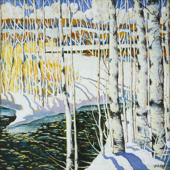 Photo de l’œuvre Sous-bois en hiver de Marc-Aurèle Fortin (Afficher en plein écran)