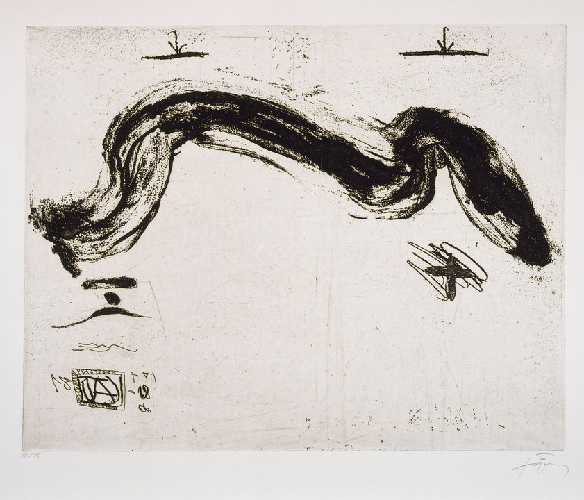 Photo de l’œuvre Ondulation de Antoni Tàpies (Afficher en plein écran)