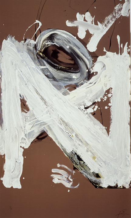 Photo de l’œuvre Composition 248 de Antoni Tàpies (Afficher en plein écran)