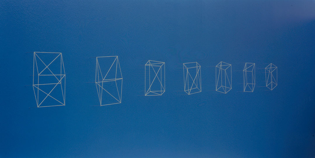 Photo de l’œuvre Cubes with Four Bisected Sides Rotated Along One Axis de Jana Sterbak (Afficher en plein écran)