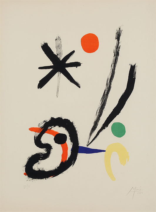 Photo de l’œuvre Oiseau-comète de Joan Miró (Afficher en plein écran)