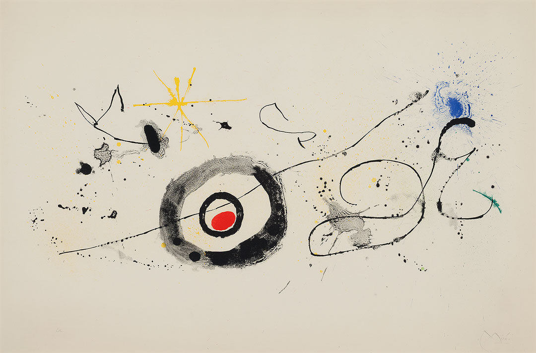 Photo de l’œuvre La Traversée du miroir de Joan Miró (Afficher en plein écran)